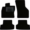 QUEMAR Tappetini Auto compatibili con Audi A3 8Y e Hybrid dal 2020/ Kit Tappeti Moquette e Gomma su Misura (Set 2 Anteriori + 2 Posteriori)/ Ricami e Colori Personalizzati (Bordo Nero, 0 Ricami)