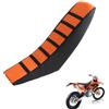 generico copri sella moto Compatibile con Ktm 450 EXC Racing 2005-2010，Protezione solare e antiscivolo, accessori per moto coprisella moto (Black Orange)