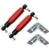 trailer parts4u Alko Octagon Plus Red 244086 244.086 244 086 244 086 - Set di 2 ammortizzatori per assi rossi con supporto per assi Euro