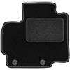Wielganizator Tappetini auto in velluto su misura, compatibili con Mitsubishi Space Star II Hatchback 2013 - Velluto - Accessori auto - Pratico zerbino auto - 1 pezzo - nero