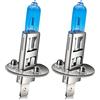 Ruiandsion 2pcs H1 faro alogeno lampadina fendinebbia 100W 12V Xenon bianco 6000K 64150 12258 Lampadine