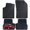 W-Parts TAPPETI - TAPPETINI IN GOMMA 3D NERI PER CITROEN C3 DAL 2009 AL 2016
