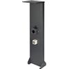 Kreainvent Supporto Premium Universale per Wallbox in Alluminio con Tetto e Presa 16A, 3,7kW (Tetto, Antracite, Supporto per Cavi con Serratura)