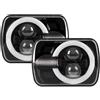 Awqmx Gruppo Faro Anteriore Per Nissan Per 240SX Per S13 Per Patrol Per Y60 1980-1994 2 Pezzi 7X6 5X7 Fari A LED Per Auto H4 Gruppo Fari Quadrati Fari Driver Faro(2pcs W)