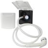 Generisch ABL - Presa per acqua esterna, per camper, roulotte, camper, doccia, miscelatore + interruttore, colore: bianco
