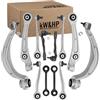 kW&HP KIT 12PZ BRACCI BRACCETTI OSCILLANTI COMPLETO SOSPENSIONI ANTERIORI PER A4 A4 AVANT 8K B8 A5 8T 8F Q5 8R