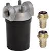 AMUR FILTRO CARBURANTE FILTRO PER POMPA GASOLIO FILTRO GASOLIO FILTRO POMPA TRAVASO con corpo in alluminio, colino riutilizzabile con ugelli per tubo