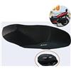 JINFOLI Moto, for sella, coprisedile, protezione termica isolante, for XMAX250 XMAX 250 2017 2018 2019 2020 2021 2022 Accessori coprisella per moto(BLACK Mesh a)
