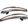 Hacreyatu Indicatori di direzione dinamici a LED per specchietti retrovisori laterali per Mercedes-Benz W205 X253 W213 W222 W447 (giallo(trasparente))