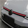WSUMKH Griglia radiatore Per VW Per Golf 8 MK8 Per GTI Per Line Per GTE Per GTD 2020 2021 2022 Griglia Paraurti Anteriore Strisce Copertura Da Corsa Accessori Griglia Anteriore(Rosso)