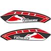 IRIDEA DESIGN Adesivi 3D paramani rosso 3D resinato compatibile con YAMAHA XT ZE SUPER TENERE 1200 2010-2022