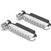 Fydun Lampada ausiliaria a luce di marcia diurna 2 pezzi 8 LED Auto universale a energia eolica