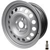 trailer parts4u Cerchione rimorchio cerchio in acciaio 5,5 J x 14 pollici 14 100x4 ET30 700KG capacità di carico ML 57 caravan roulotte rimorchio trailer camping opzionalmente con valvola (+ valvola a vite)