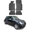 OMAC Tappetini in Gomma Compatibili con Mini Cooper 2001-2014 Tappetini Auto Gomma Nero 4tlg