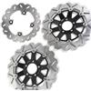 Konerstone Disco Dischi Freno Anteriore Posteriore Rotore per KAWASAKI Z750 2004 2005 2006 Disks Accessori per motori Z750 04 05 06 Nero Z750S 05-06 Z1000 03-06