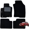 W-Parts Serie 4 TAPPETI - TAPPETINI in Moquette Neri per YPSILON dal 2011 in Poi con battitacco Cucito, Bottoni di Fissaggio e Striscia Antiscivolo