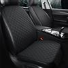 LXBSXY Set Completo di Coprisedili per Auto in Pelle per Dacia Jogger 2022-2024,Impermeabile Fodere Anteriori E Posteriori Accessori Interni per Auto,A/Black