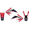 Generico BLACKBIRD ADESIVI GRAFICHE MOTO COMPATIBILI CON HONDA HM CRE CRM 50 2007-2018 IN CRYSTALL BLACKBIRD 2144