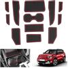 GAFAT Compatibile con Citroen C3 Aircross 2025 2026 e-C3 Aircross EV (Freno Elettronico) Tappetini Antiscivolo, Tappetino Gomma per Console Centrale, Cuciture de Porte, Accessori C3 Aircross (Rosso)