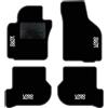 QUEMAR Tappetini Auto per Golf V e VI 2003-2012, Bordo Antracite, 4 Ricami | Kit Tappeti Moquette e Gomma su Misura / Set 2 Anteriori + 2 Posteriori / Ricami e Colori Personalizzati / Antiscivolo