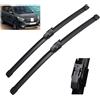 Generico Spazzole tergicristallo anteriori compatibili con Renault Dacia Lodgy 2016-2023 Parabrezza Parabrezza Finestrini Auto Pioggia Spazzole 22+16