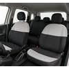 Auto Accessori Lupex | Coprisedili Compatibili con Panda (2012 - Oggi), Grigio Chiaro/Nero, Schienale Posteriore Intero, Made in Italy, Anteriori e Posteriori