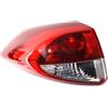 IUKMR Fari Posteriori Auto Per Hyundai Per Tucson 2015 2016-2018 Fanale Posteriore Interno Esterno LED Fendinebbia 92403-D3010 92404-D3100 92401-D3100(Esterno sinistro,Halogens)