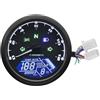 GANGEV Tachimetro Moto Strumento Per Moto Indicatore Digitale RPM Accessori Moto Tachimetro 12000 RPM Contachilometri Contagiri 1-4 Cilindri