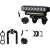 Nqkcuac Faro Anteriore Fanale Anteriore Luce Anteriore Per Bicicletta A 5/8 LED Ricaricabile Tramite USB Clacson 130 DB 6 Modalità Campanello Spotlight(8 LED - 20 SMD)