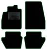 QUEMAR Tappetini Auto compatibili con Ford Fiesta MkVII 7 anche Hibrid dal 2017/Kit Tappeti Moquette e Gomma su Misura (Set 2 Anter.+2 Post.)/Ricami e Colori Personalizzati (0 Ricami, Bordo Verde)