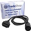 Trade-Shop OBD2 Cavo adattatore per BMW 10 Pin compatibile con BMW R28 (R850 R, R 1150 R, Rockster), 259C (R 850 C, R 1200 C, Montauk, Independent)
