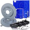 Generico ATE Set di freni asse anteriore + dischi freno anteriori ¯ 259 mm e pastiglie freno anteriori + contatto di segnalazione Compatibile con DACIA LOGAN, SANDERO/STEPWAY 1 (BS_), TWINGO 1 + 2