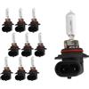 CARALL 10 Pezzi Lampada Alogena 12V Per Auto (HIR2 9012 PX22D 12V 55W)