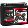 LANGZEIT Batterien LANGZEIT YB16AL-A2 batteria moto 16Ah 12V 51616 FB16AL-A2 GEL12-16AL-A2 senza manutenzione