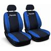Susy Shop Coprisedili Coprisedili Anteriori Compatibili Per Panda, Set Sedili Anteriori in Tessuto, Protezione Sedili, Facili da Installare, Resistenti e Lavabili, MADE IN TALY. (Nero/Blu Royal)