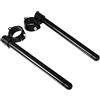 Sinkees Semimanubri Manubrio a Clip da 45mm, Tubi da 7/8 pollici in alluminio CNC Accessori moto per CBR600RR 2003-2004 per CBR900RR 1993-1999 per GSXR600 1997-2003 (Nero)