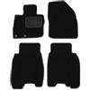 Wielganizator Tappetini auto in velluto su misura, compatibili con Honda Civic VIII Hatchback 2006-2012 - Velluto - Accessori Auto - Tappetini Auto - 4 pezzi - Nero