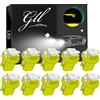 GLL Grandview 10pcs Giallo T5 B8.5 Lampadine Cruscotto a LED 1-5050-SMD per Tachimetro Auto Strumento Cruscotto Indicatore Indicatore del Pannello Luminoso Lampada Cruscotto Garanzia di 2 Anni