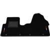 Generico Tappetini compatibili con Renault Trafic 2014-2024, ricamo bandiera, kit tappetini auto personalizzati, set tappeti in moquette, tappeto auto