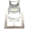 Generico Portatarga Pieghevole Beta RR 2021 2022 2023 2024 2025 Moto Motard Enduro Targa 50cc (Senza Verniciatura Con Faretto Bianco)