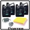GSC RICAMBI SRL KIT TAGLIANDO FILTRO ARIA FILTRO OLIO ED OLIO COMPATIBILE PER PIAGGIO PORTER 1300 BENZINA FINO AL 2009 MOTORE DAIHATSU