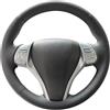 MEWANT Coprivolante Su Misura da Cucire per Nissan Qashqai X-Trail | Nissan Qashqai / X-Trail / Teana / Altima / Sentra / Tiida / Navara / Pulsar in Similpelle Traspirante Per Volanti Riscaldati