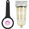 DICMIC, Gruppo Filtro Serbatoio Carburante con Chiave di Ricambio per Benzina e Diesel, Separazione Acqua 30 Micron, Max 25 Gpm 150 Psi, con Tappo Superiore NPT da 3/4"