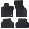 Alpha-Tex Produktions- und Handels GmbH Tappetini adatti per Toyota Urban Cruiser Tipo P1 Allradantrieb (Costruzione 2007-2016), Hit antracite | 4 pz. | Bordo nero | 2x serratura a torsione