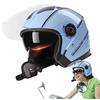 Rianpesn Caschi da Moto per Uomo | Caschi a Doppia Visiera DOT Caschi da Equitazione,Berretto da Motociclista da Baseball Antiurto Caschi da Bici per Donna Uomo Ciclismo