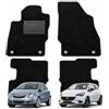 OFFICINE MILANO IL TUO STILE IN AUTO. 4 Tappetini in Moquette per Opel Corsa D/E dal 2006 al 2019, Fondo Antiscivolo con Battitacco in PVC - Alta Qualità - Made in Italy - OFFICINE MILANO