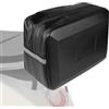 Wpsagek Borse da moto per sedile posteriore, borsa da 9 litri in PVC riflettente per moto sportive, a sgancio rapido, organizer per rastrelliera con cerniera, per tazze d'acqua e carta velina