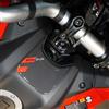 labelbike Adesivo 3D Moto Zona Chiave Compatibile con Yamaha | Tracer 9 2025, Accensione Protezione in Resina, Antigraffio, Decorazione, Rosso, Made in Italy