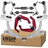kW&HP KIT 10PZ BRACCI BRACCETTI OSCILLANTI RINFORZATI SOSPENSIONE ANTERIORE CON BIELLETTE TESTINE E TIRANTI STERZO COMPATIBILE CON ALFA ROMEO 159 E 159 SPORTWAGON, BRERA, SPIDER