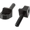 Sinkees Set Staffe Parabrezza Moto Accessori Bulloni Fissi di Montaggio in Alluminio Supporto Fissaggio Vite Inferiore per R1200GS 2004-2012 per R1200GS ADV 2006-2013 (Nero)